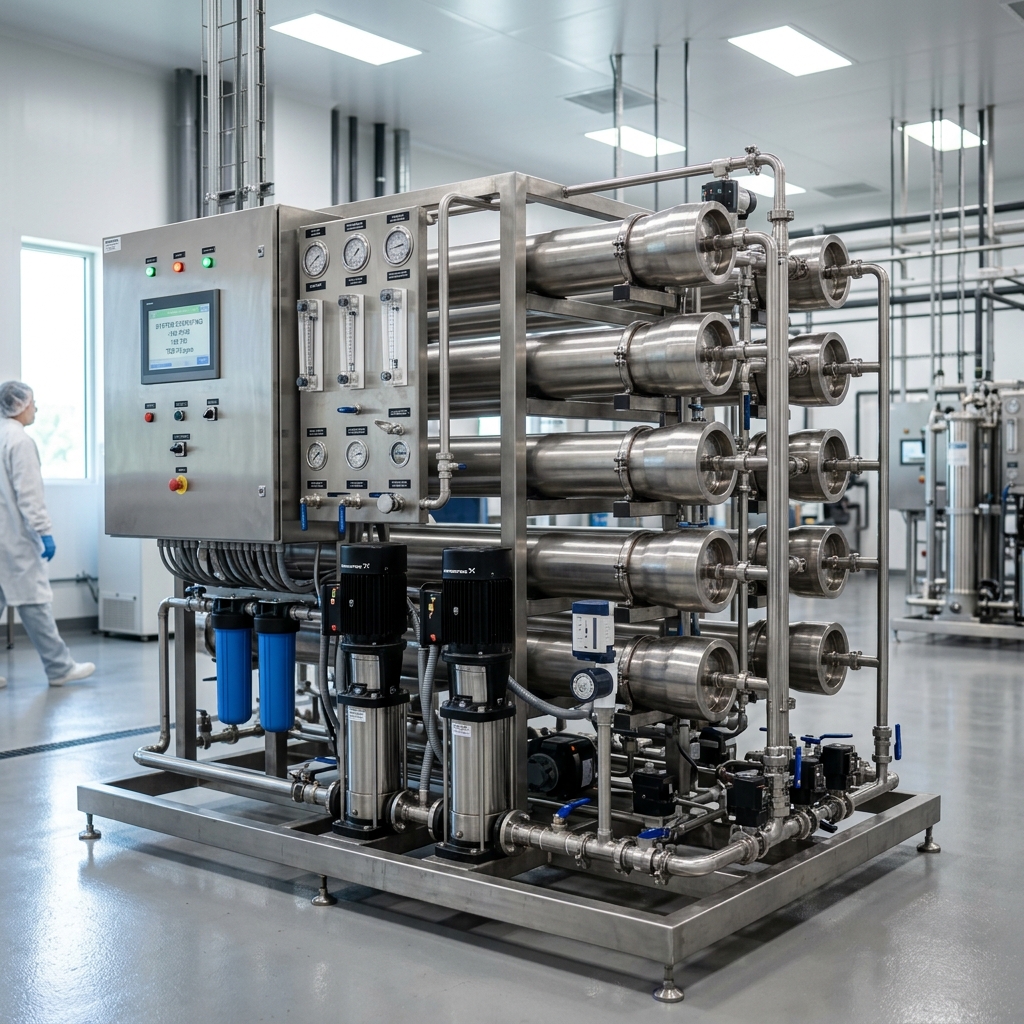 Industrial RO Membrane Skid